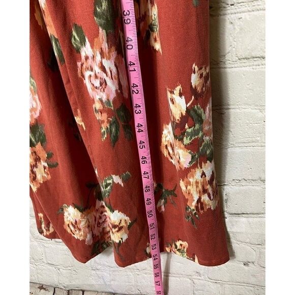 🆕 CHENAULT GIRL | Floral Trinney Brushed Ruffle Neck Jumpsuit Size 14 - Picture 4 of 5